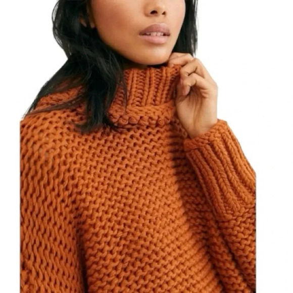 FREE PEOPLE | My Only Sunshine Cotton Blend Crew Neck Chunky Sweater Size XS - Picture 4 of 13